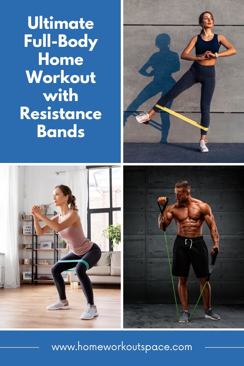 Full-Body Home Workout with Resistance Bands